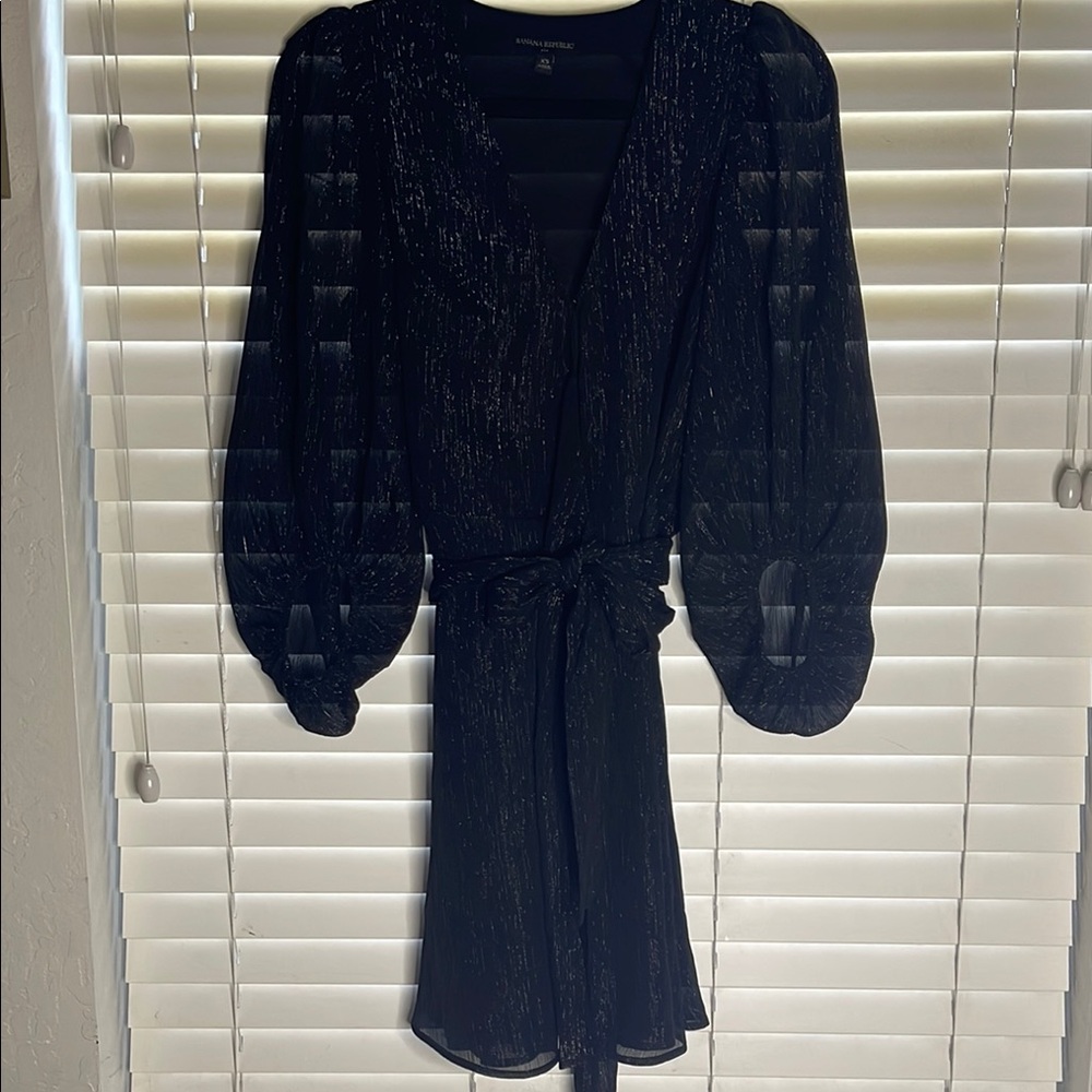 Banana Republic Bishop Sleeve Cocktail Dress
